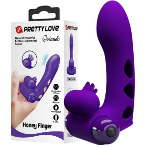 PRETTY LOVE - Orlando - Masażer z wibracjami na palec, Fioletowy