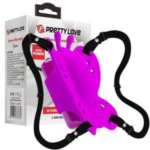 PRETTY LOVE - Clitoral Massager SLOANE Klasyczny wibrator motylek, Fioletowy