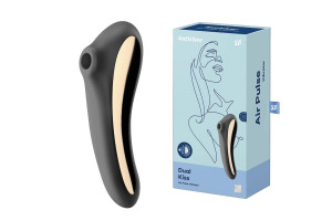 Stymulator-Dual Kiss (Black) Ciśnieniowy Stymulator Łechtaczki, USB