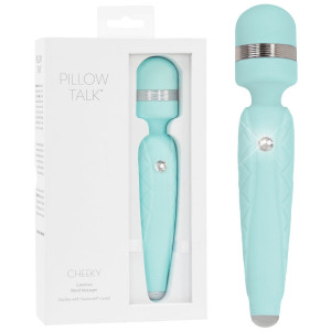 Pillow Talk - Cheeky Wand Masażer, USB Turkusowy