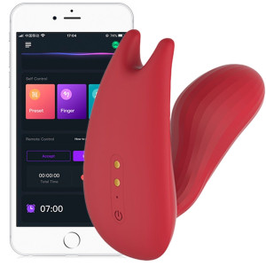 Magic Motion - Umi Smart Wibrator motylek, USB Czerwony