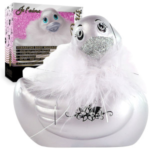 I Rub My Duckie 2.0 | Paris (Silver)  Wibrująca kaczuszka do kąpieli