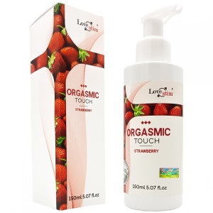 Żel do masażu erotycznego - ORGASMIC TOUCH 150 ml - truskawkowy - LoveStim
