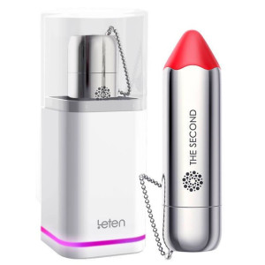 Leten Stimolatore Red Makeout Dyskretny stymulator łechtaczki - szminka, USB