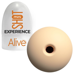 Alive - Mini Masturbator w pojemniku - anal, TPE Cielisty