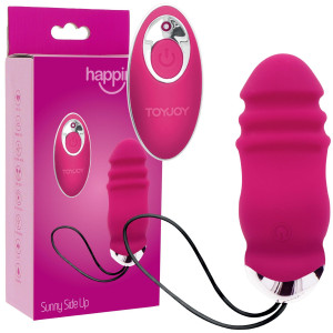 ToyJoy Sunny Side Up And Down Wibrujące jajeczko na pilota z funkcją pulsacji, USB Różowe
