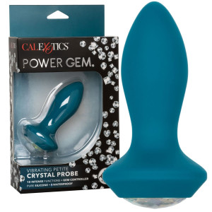 Calexotic Vibrating Petite Crystal Probe Wibrujący korek analny z diamencikiem, USB