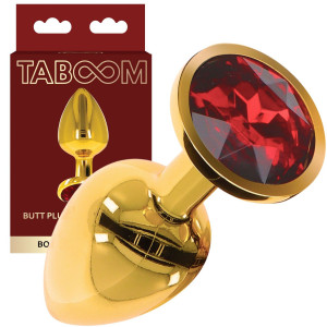 Taboom Butt Plug With Diamand Jewel L Elegancki korek analny z diamencikiem, Aluminium