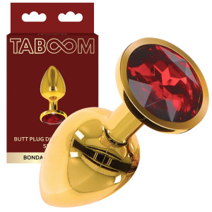 Taboom Butt Plug With Diamand Jewel S Elegancki korek analny z diamencikiem, Aluminium