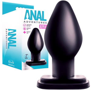 Blush ANAL ADVENTURES XL PLUG BLACK Korek analny, Czarny