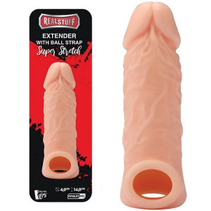 Dream Toys REALSTUFF EXTENDER WITH BALL STRAP 5.5 Realistyczna przedłużka penisa, Silikonowa