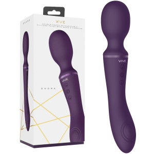 Shots Enora - Wand & Vibrator - Stymulator Wand z dwoma punktami wibracji, USB Fioletowy