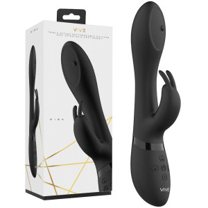 Shots Mira - Spinning G-spot Rabbit - Wibrator z króliczkiem, USB Czarny