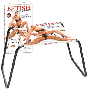 Krzesło do zabaw erotycznych - pozycjoner - czarne- Fetish Fantasy