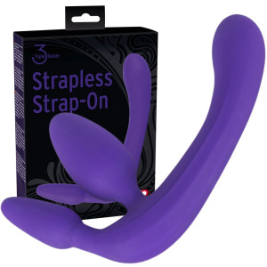 You2Toys Strapless Strap-On - potrójny, Fioletowy Silikonowy