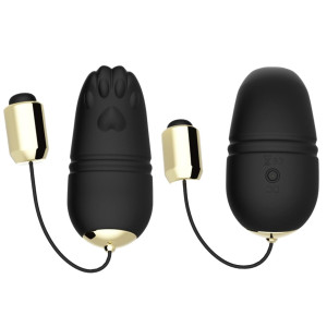Boss of Toys Kitty Wibrujące jajeczko na pilota, USB Czarne
