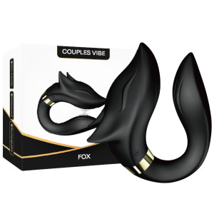 Boss of Toys Fox Wibrator dla par, USB + pilot Czarny