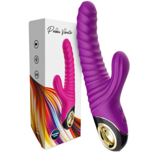 Boss Series Eternity Wibrator z króliczkiem, USB Fioletowy