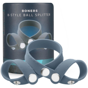 Uciskacz erekcyjny na penisa i jądra - 8-Style Ball Splitter - Silikonowy - Boners