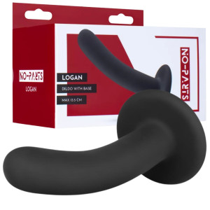 No-Parts - Logan Dildo 13.5 cm Dildo do zabaw analnych i waginalnych oraz Strap-On, Czarne