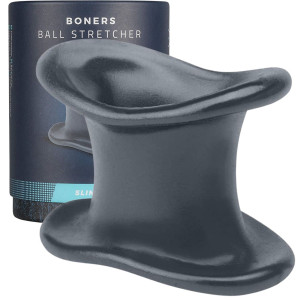 Boners Liquid Silicone Ball Stretcher - Opaska uciskowa na penisa, Szara