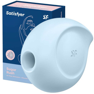 Satisfyer - Sugar Rush (Blue) - Stymulator łechtaczki - ciśnieniowy, USB Różowy