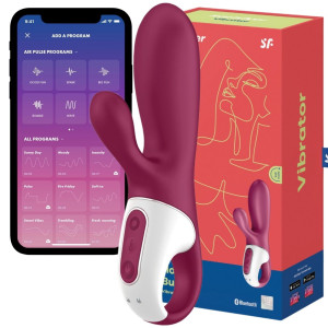 Wibrator silikonowy króliczek Hot króliczek Connect App z podwójną stymulacją Satisfyer