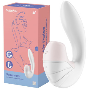Wibrator łechtaczkowy Satisfyer Supernova silikonowy 16,9 cm z falami ciśnienia i wibracją