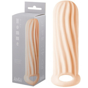 Lola Games Penis sleeve Homme Wide Flesh for 11-15cm - Przedłużka penisa, TPE Cielista
