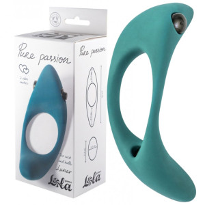 Lola Toys Erection Vibroring Pure Passion Lunar Green - Wibrujący pierścień erekcyjny