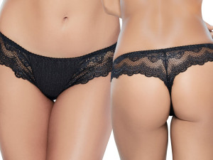 Dalida thongs black koronkowe sexowne czarne stringi