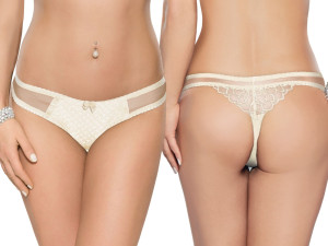 Angele thongs ecru sexwone stringi