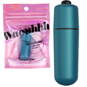 Wibrator łechtaczkowy klasyczny Waouhhh Teal Me abs niebieski 5,8 cm Love to Love
