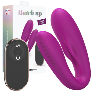 Wibrator dla par dopochwowy Match Up Sweet Orchid silikonowy różowy 9 cm Love to Love