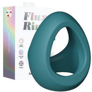 Pierścień uciskowy na penisa - FLUX RING - TEAL ME - Silikonowy - Love to Love