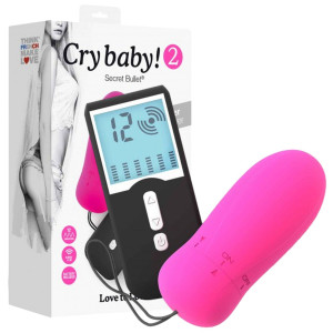 Love to Love CRY BABY 2 - DANGER PINK - Wibrująe jajeczko na pilota, Różowe