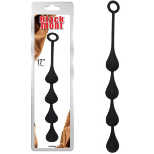 CHISA Anal Penetrator M Koraliki analne z uchwytem, Czarne