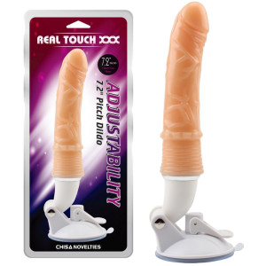 CHISA Pitch Dildo 7.2" Realistyczny wibrator z przyssawką, Cielisty