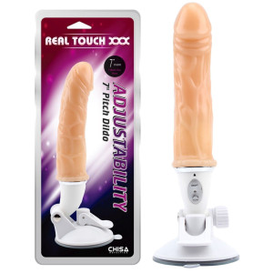 CHISA Pitch Dildo 7" Realistyczny wibrator z przyssawką, Cielisty