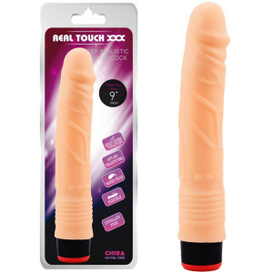 CHISA 9” Vibe Cock-Flesh Realistyczny wibrator na baterie, Cielisty