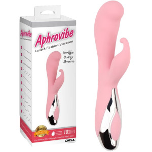 CHISA Vertigo Bunny Dream - Wibrator z króliczkiem na USB, Różowy
