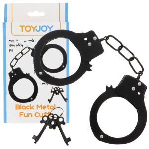 Metal Handcuffs Metalowe kajdanki na ręce, Czarne BDSM