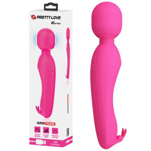 CURTIS - Elegancki różowy masażer Wand na USB