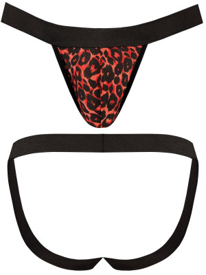 Tribal Jock Strap czerwone majtki erotyczne męskie
