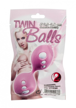 You2Toys Twin Balls - Kulki gejszy, Różowe