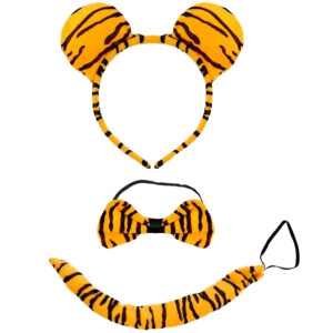 Zestaw tygryska (maska + opaska) - Roleplay Tiger Set - Kinky