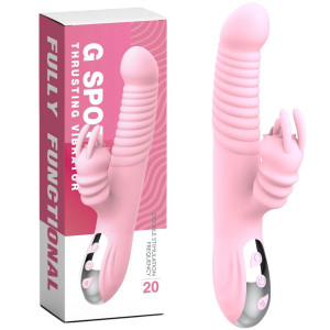 Boss Series Elisa USB Wibrator z króliczkem z funkcją ruchów posuwistych, USB