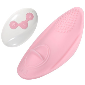 Wibrator-Strap on Vibrator 01 -Pink - Stymulator do majtek na pilota, USB Różowy