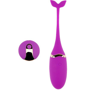 Boss Series Vibratong egg - Wibrujące jajeczko na pilota LRS, USB Fioletowy