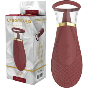 Dream Toys ROMANCE ROXY - Stymulator łechtaczki z języczkiem, USB Bordowy